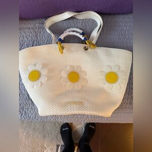 Katy Perry - White and Yellow Floral Tote Bag